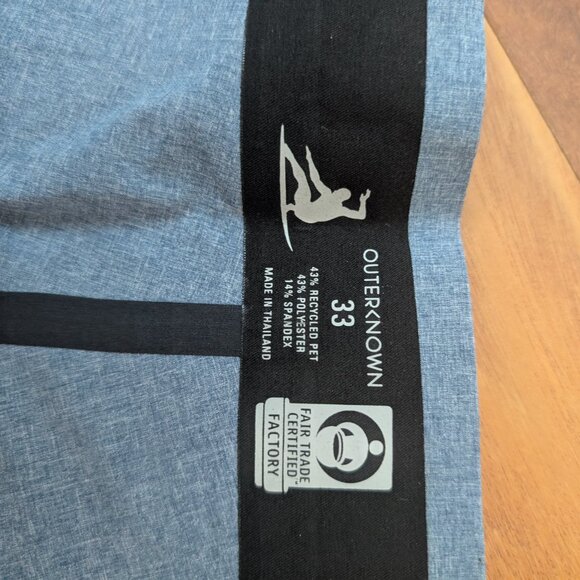 Outerknown Apex Trunks - 33 - Heather Navy - NWT - Picture 5 of 6